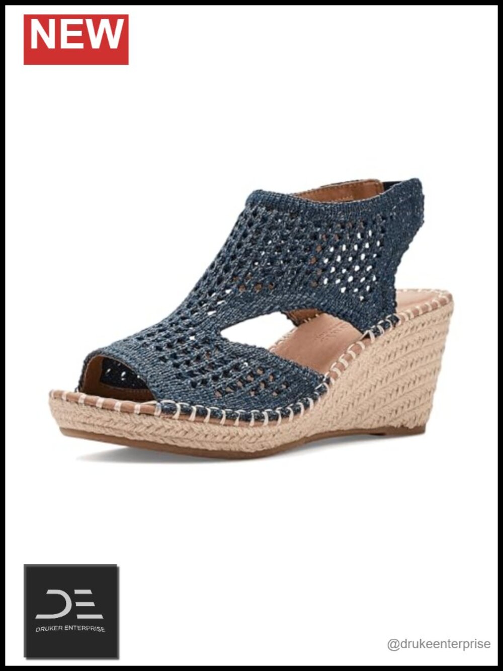 Women's Suede Wedge Sandals Peep Toe Ankle Strap Espadrille Inspired Comfort